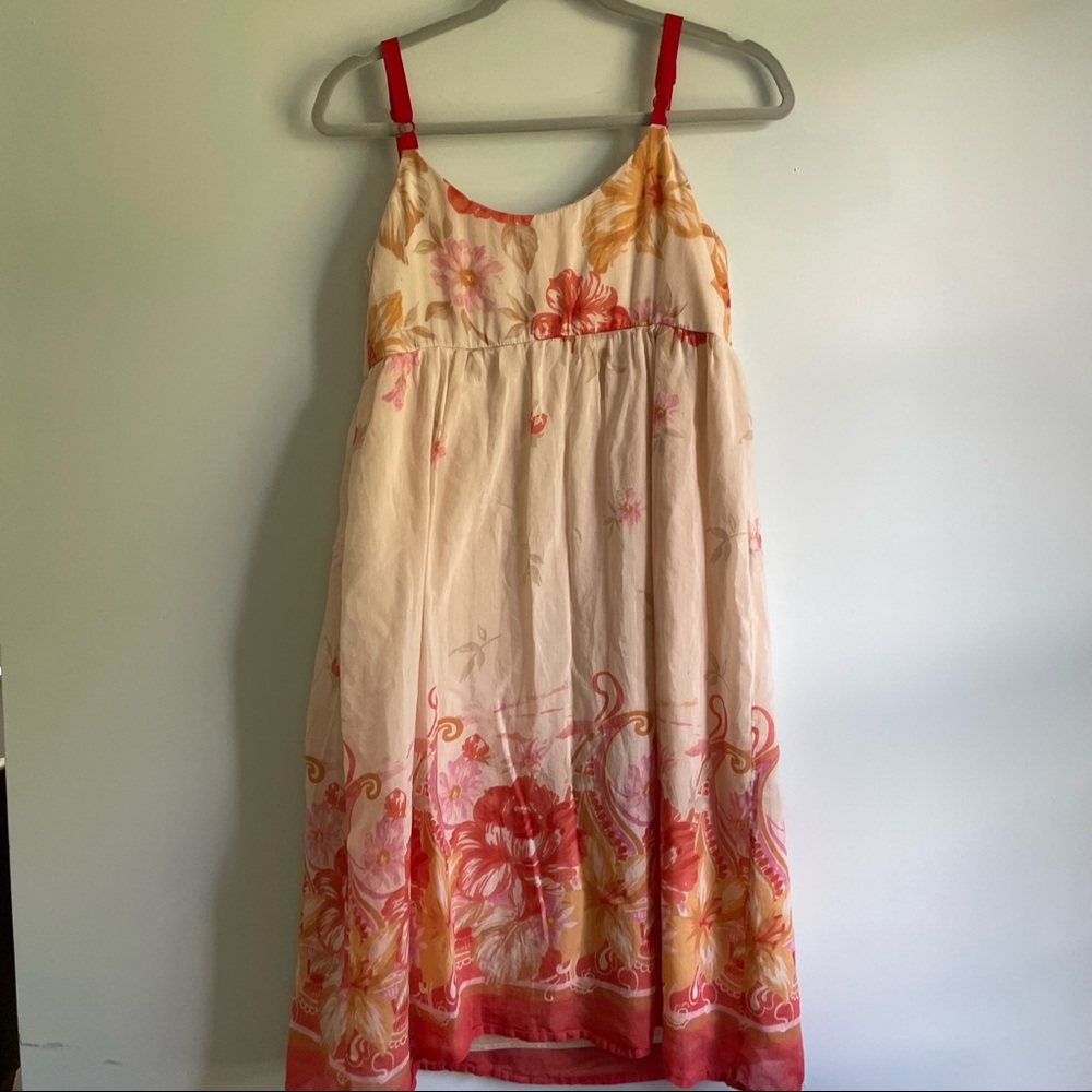 Mimi Maternity Flowered Dress Sz Medium